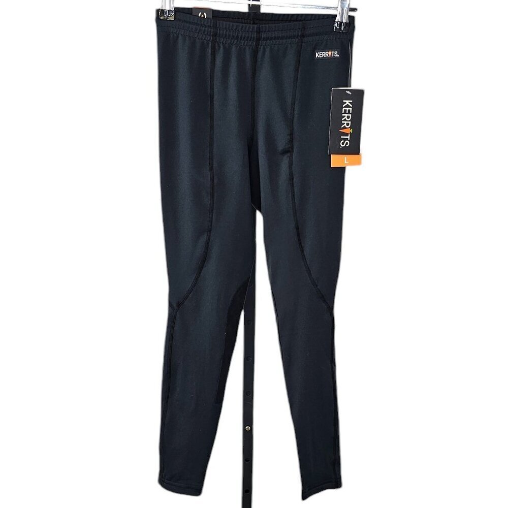 Kerrits Kids Knee Patch Performance Tights Black Size Large Equestrian NWT